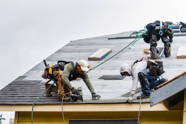 Professional Roofing technician working in Marengo, IA
